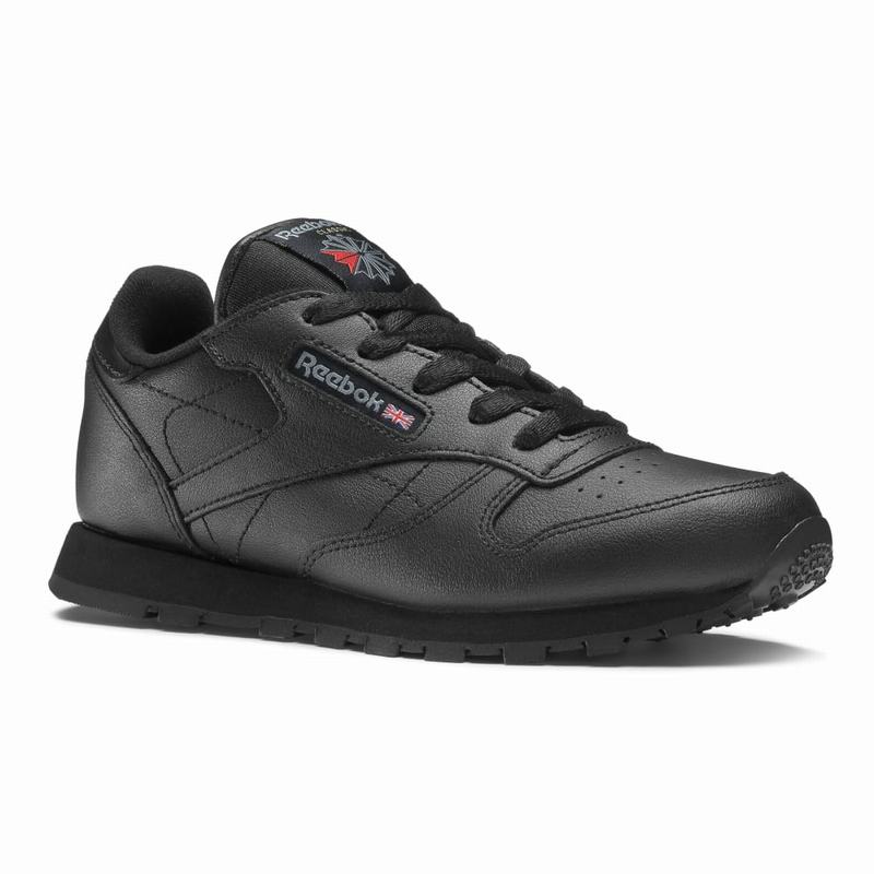 Tenisi Reebok Classic Leather Fete Negrii Romania ZD4989TB